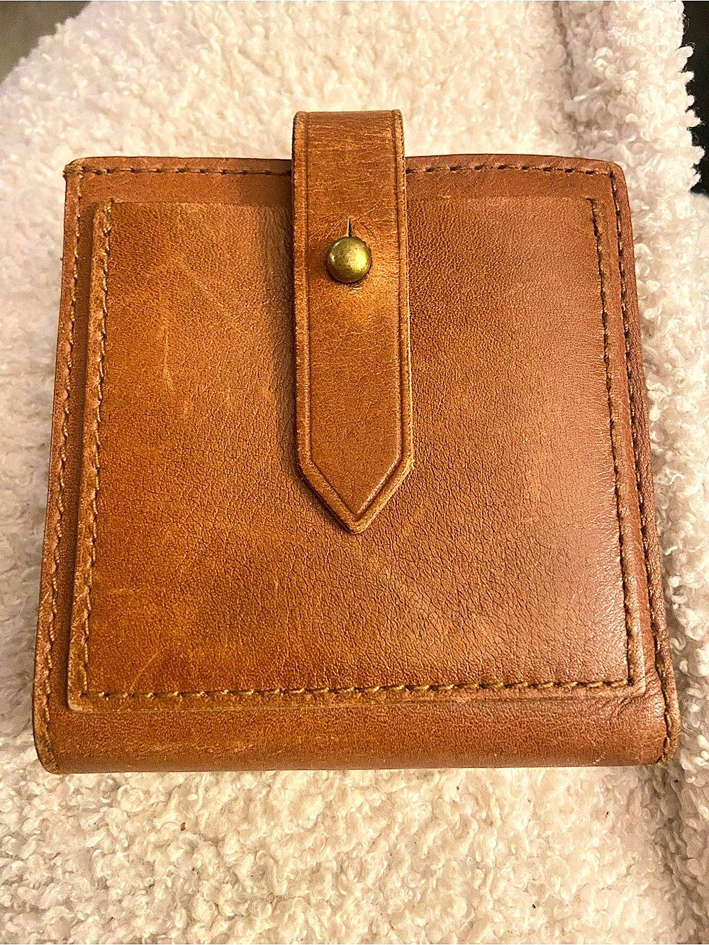 Madewell The Essential Zip Wallet Leather Wallet in Brown